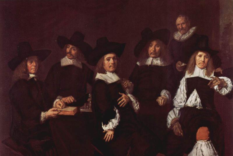 Frans Hals Gruppenportrat der Regenten des Altmannerhospitzes in Haarlem Germany oil painting art